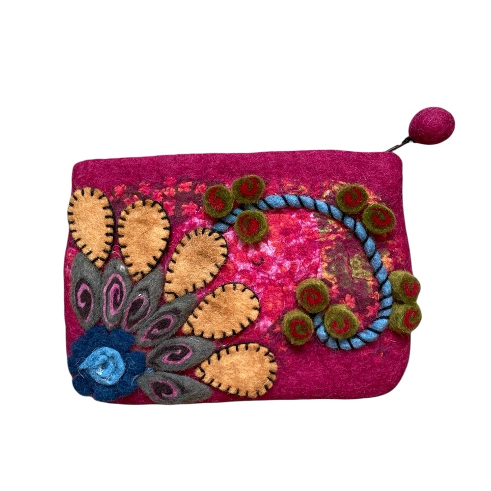 Colorful Felt Clutch Bag